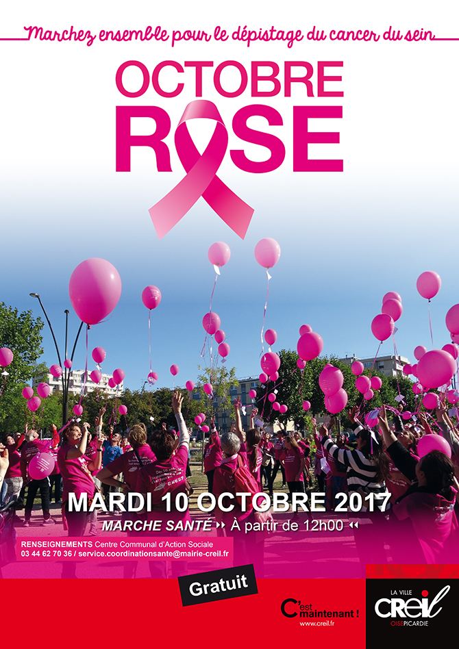 Octobre Rose Marchez Ensemble Pour Le Dépistage Du Cancer Du Sein